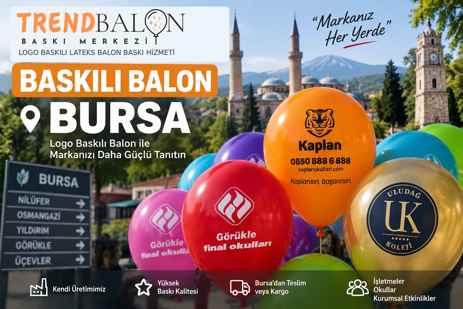 Baskılı Balon Bursa - Trend Balon