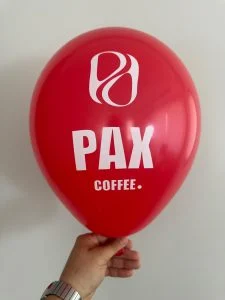 Tek renk logo baskılı reklam balonu